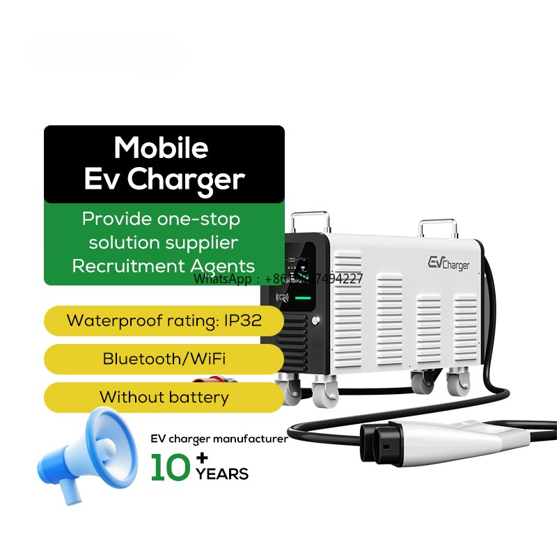 Portable Dc Fast Charger 20Kw Ccs2 - Estaciones de Carga Portátiles para Vehículos