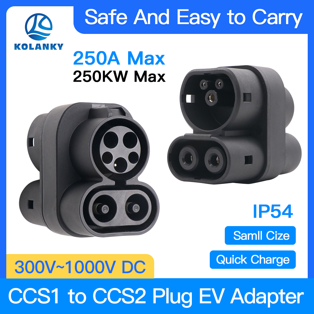 Ccs2 To Ccs1 Fast Charge Adapter 250Kw - Adaptador de cargador CCS1 a CCS2