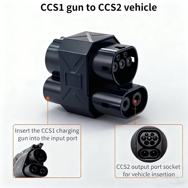 Adaptador de Carga Rápida CCS1 - Ccs2 To Ccs1 Fast Charge Adapter 250Kw reseña y precio
