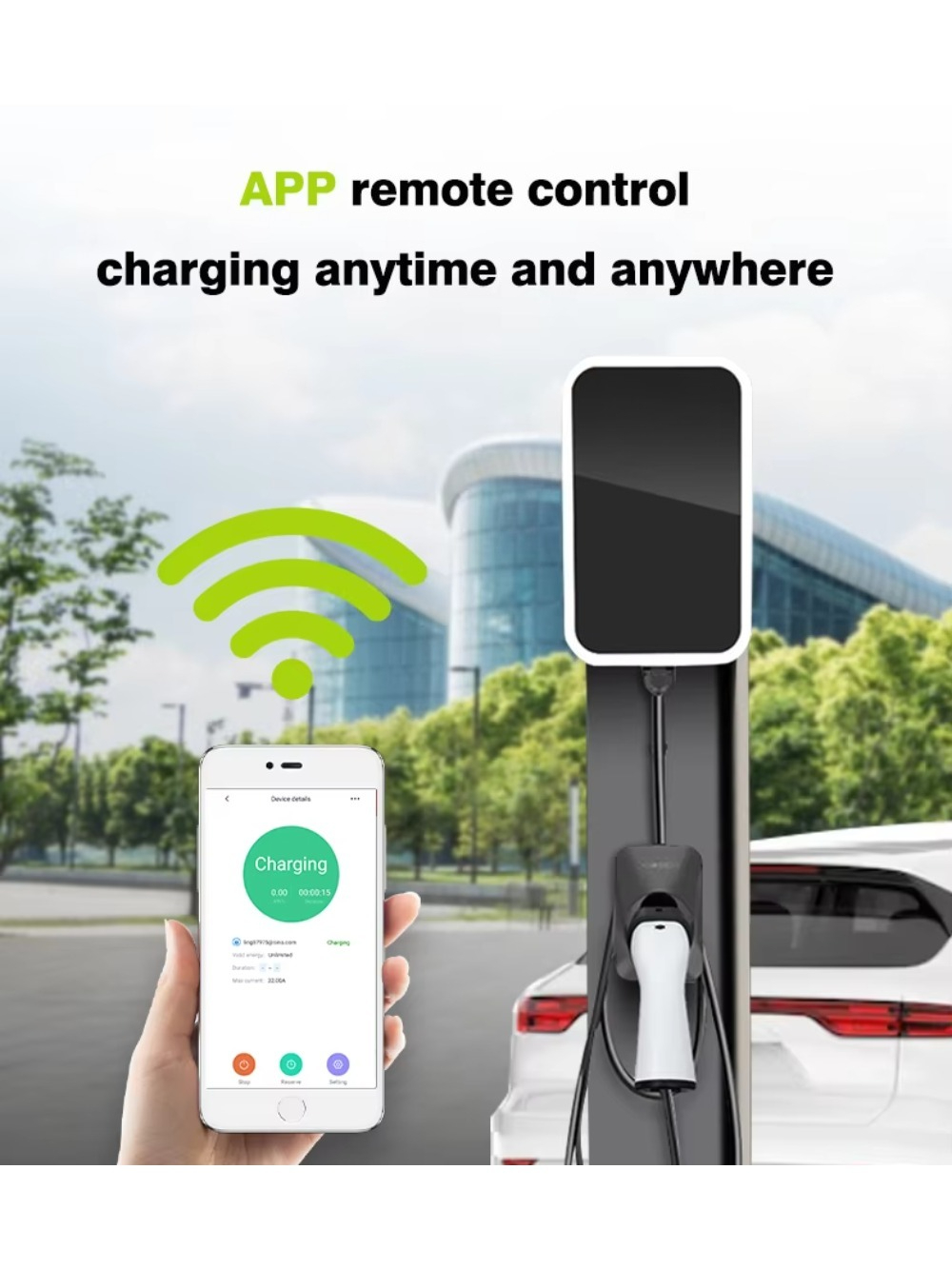 Estación de Carga para Vehícul - 22Kw Wallbox Type 2 Ocpp Rfid reseña y precio