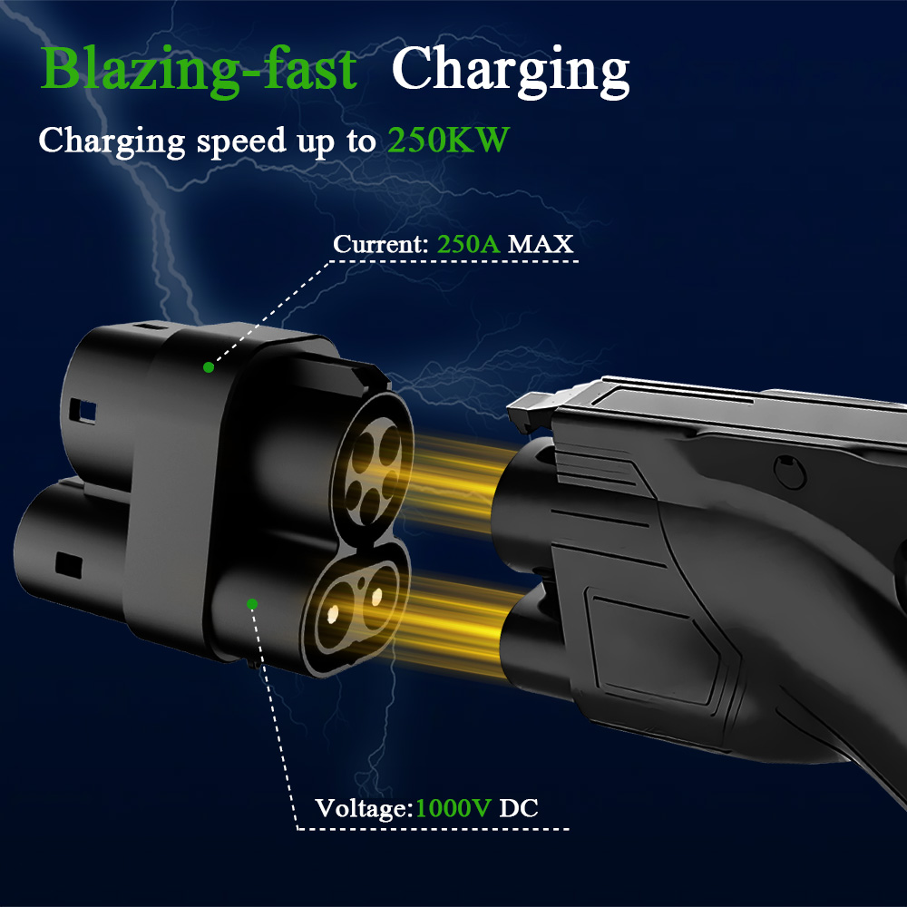 Kolanky CCS1 a CCS2 EV DC 1000 - Ccs2 To Ccs1 Fast Charge Adapter 250Kw reseña y precio