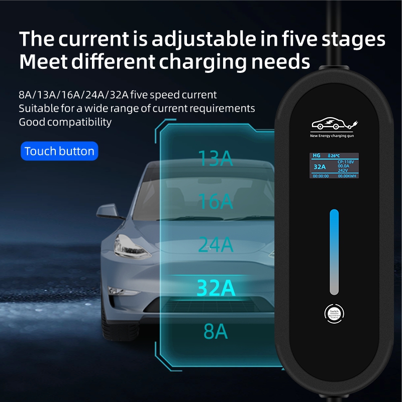 ROMADA 7KW 32A EV cargador por - Portable Ev Charger 32A Type 2 Cee Plug reseña y precio