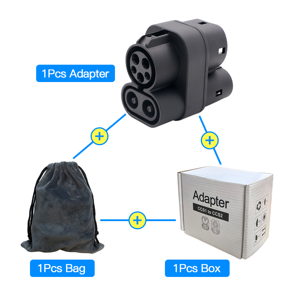 Adaptador de cargador CCS1 a C - Ccs2 To Ccs1 Fast Charge Adapter 250Kw reseña y precio